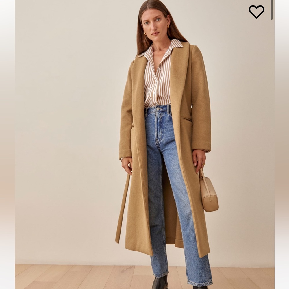 Reformation Downing Coat in Camel